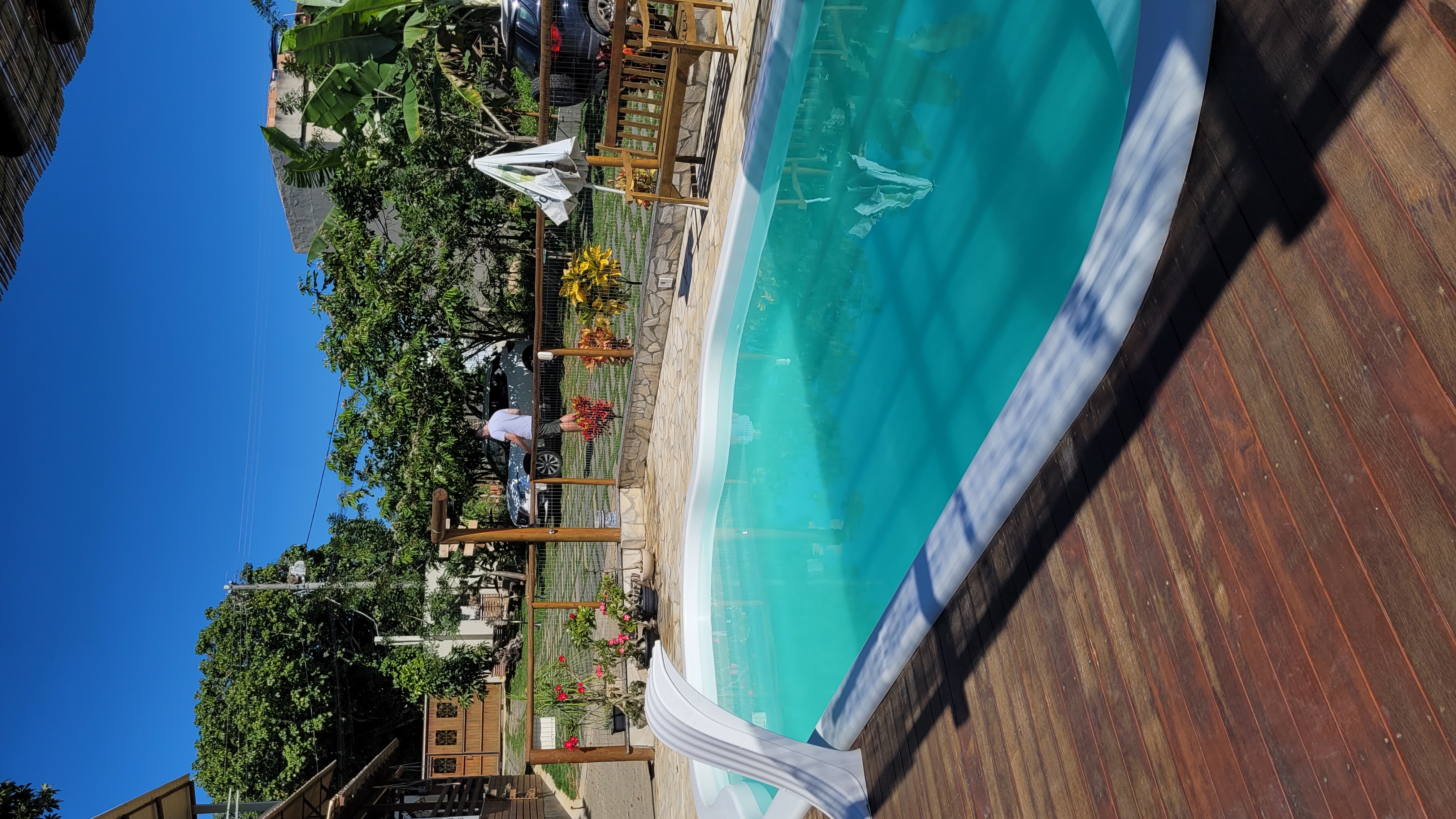 Momento de lazer na piscina